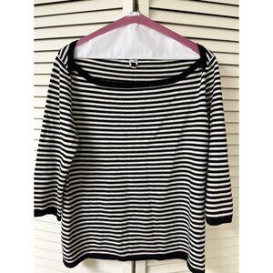 SAKS 5Th Avenue Top XL 14 16 Striped